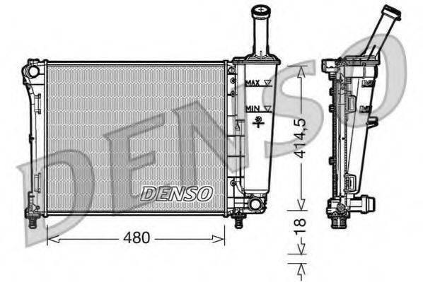 DENSO DRM09161 Радиатор, охлаждение двигателя
