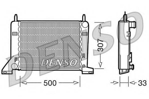 DENSO DRM10022 Радиатор, охлаждение двигателя