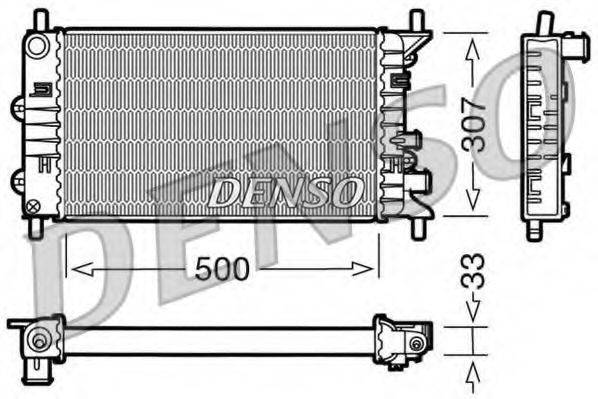 DENSO DRM10024 Радиатор, охлаждение двигателя