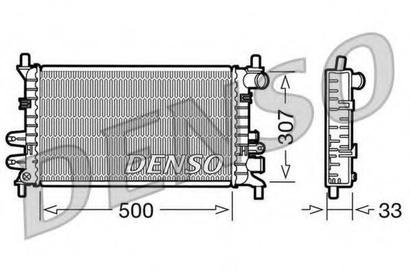DENSO DRM10027 Радиатор, охлаждение двигателя