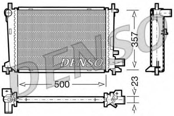 DENSO DRM10038 Радиатор, охлаждение двигателя