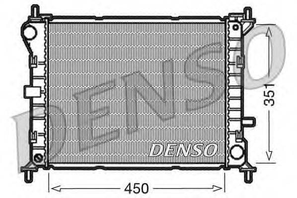 Радиатор, охлаждение двигателя DENSO DRM10050