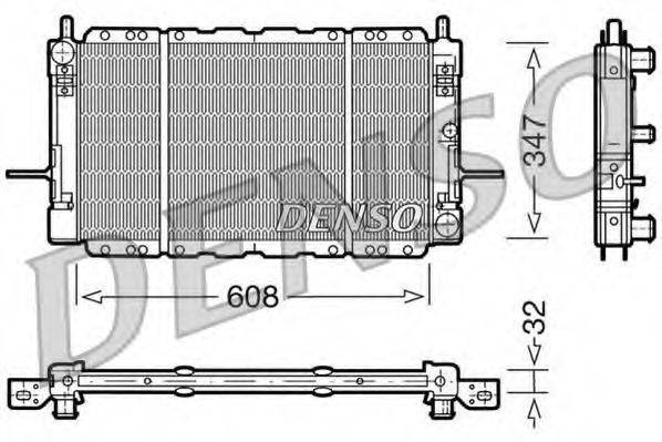 DENSO DRM10085 Радиатор, охлаждение двигателя