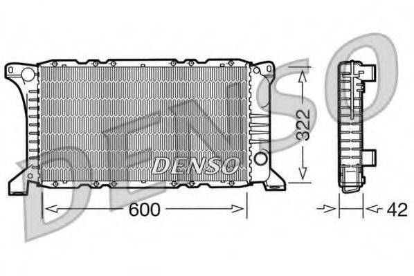Радиатор, охлаждение двигателя DENSO DRM10097