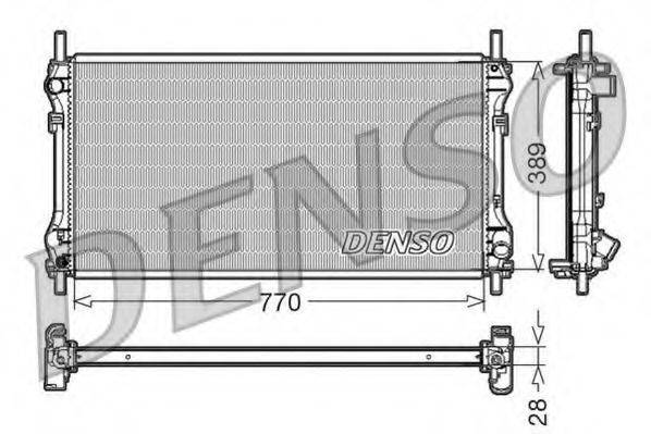 DENSO DRM10104 Радиатор, охлаждение двигателя