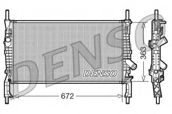 DENSO DRM10105 Радиатор, охлаждение двигателя