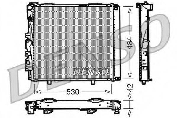 Радиатор, охлаждение двигателя DENSO DRM17040