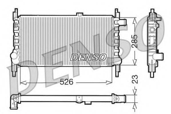 DENSO DRM20035 Радиатор, охлаждение двигателя