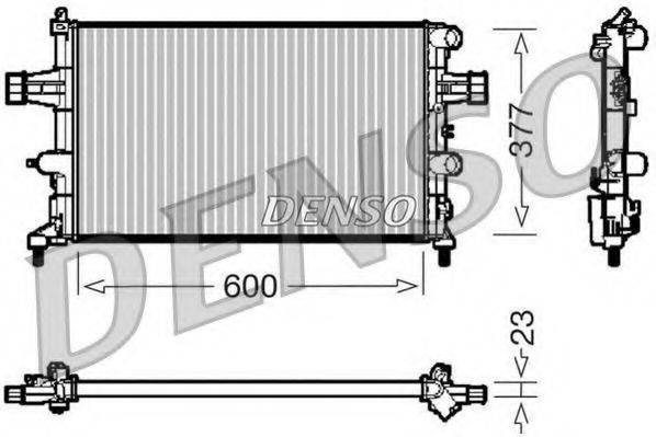 Радиатор, охлаждение двигателя DENSO DRM20081