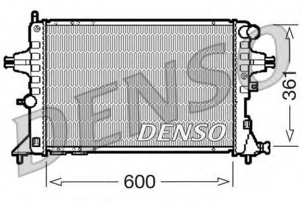 Радиатор, охлаждение двигателя DENSO DRM20084