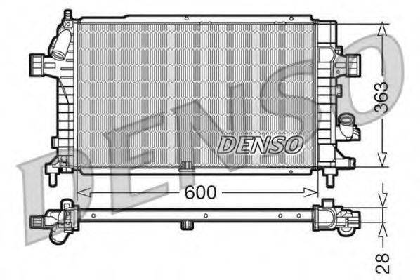 DENSO DRM20100 Радиатор, охлаждение двигателя