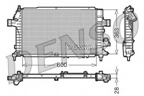 DENSO DRM20104 Радиатор, охлаждение двигателя