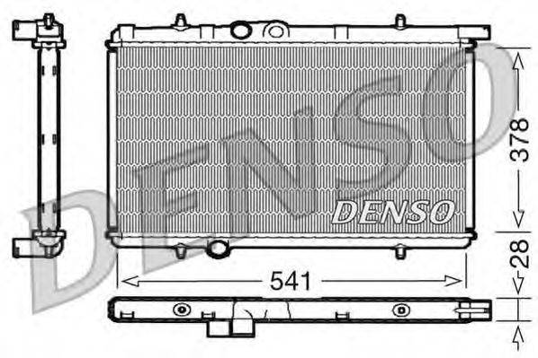 Радиатор, охлаждение двигателя DENSO DRM21021