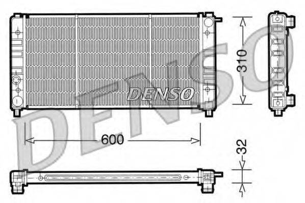 DENSO DRM26002 Радиатор, охлаждение двигателя