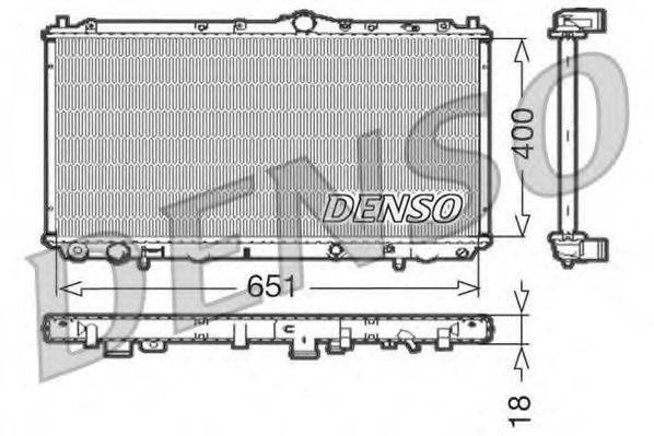 DENSO DRM33061 Радиатор, охлаждение двигателя