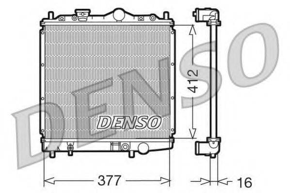 Радиатор, охлаждение двигателя DENSO DRM45001