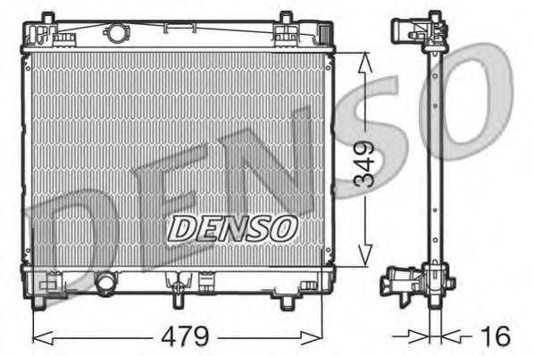 Радиатор, охлаждение двигателя DENSO DRM50003