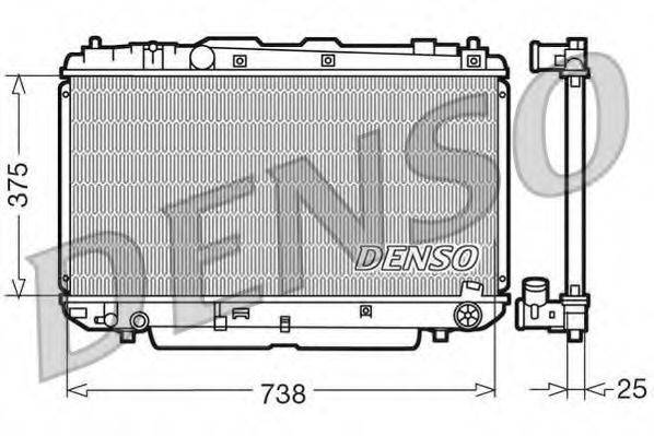 DENSO DRM50021 Радиатор, охлаждение двигателя