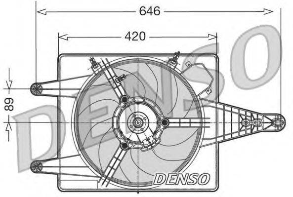 DENSO DER01010 Вентилятор, охлаждение двигателя