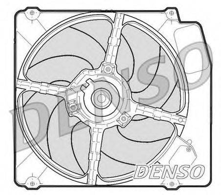 Вентилятор, охлаждение двигателя DENSO DER01203