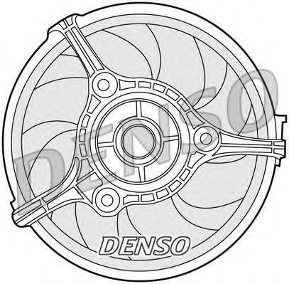 Вентилятор, охлаждение двигателя DENSO DER02002