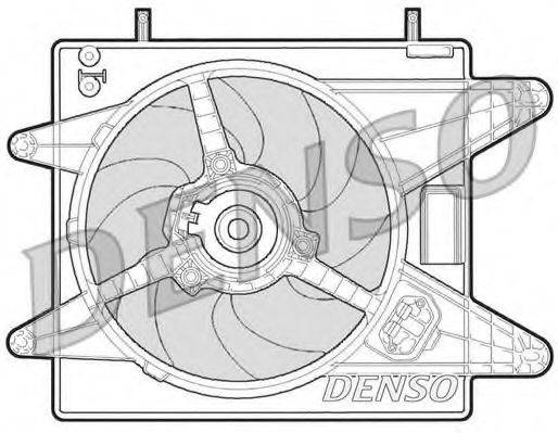 Вентилятор, охлаждение двигателя DENSO DER09003