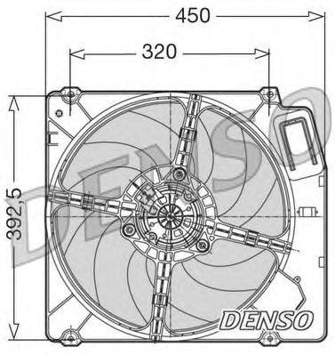 Вентилятор, охлаждение двигателя DENSO DER09028