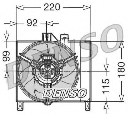 Вентилятор, охлаждение двигателя DENSO DER16002