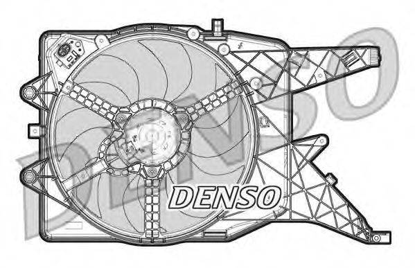Вентилятор, охлаждение двигателя DENSO DER20010