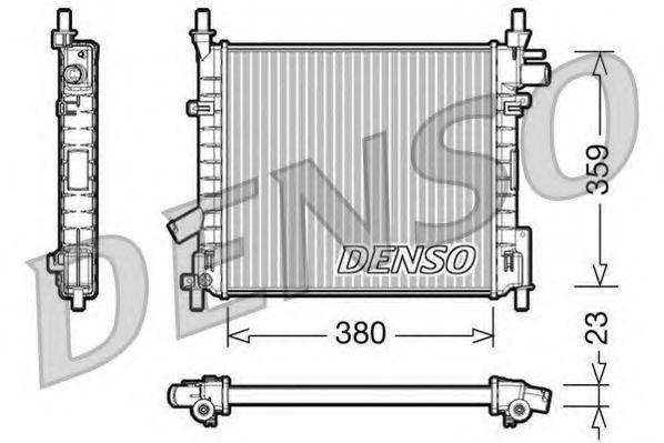 Радиатор, охлаждение двигателя DENSO DRM10062