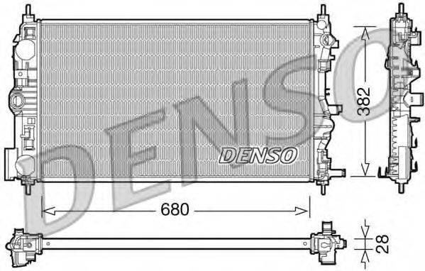 DENSO DRM15005 Радиатор, охлаждение двигателя