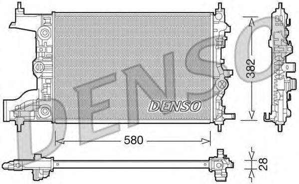 Радиатор, охлаждение двигателя DENSO DRM20097