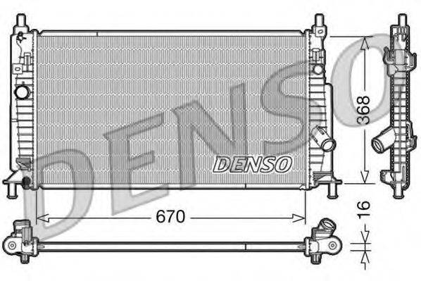 DENSO DRM44020 Радиатор, охлаждение двигателя