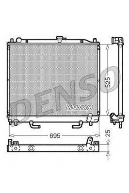 DENSO DRM45015 Радиатор, охлаждение двигателя