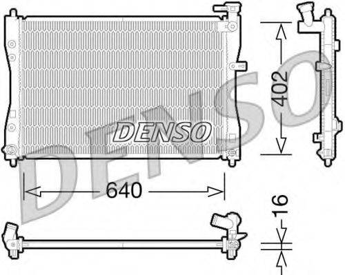 DENSO DRM45033 Радиатор, охлаждение двигателя