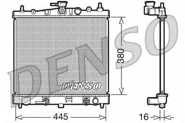 Радиатор, охлаждение двигателя DENSO DRM46021