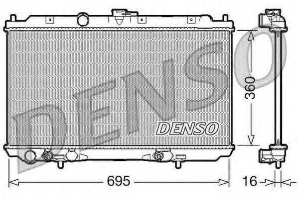 Радиатор, охлаждение двигателя DENSO DRM46028