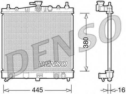 DENSO DRM46036 Радиатор, охлаждение двигателя