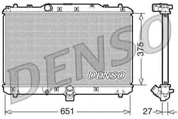DENSO DRM47022 Радиатор, охлаждение двигателя