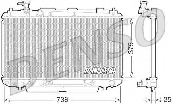 DENSO DRM50064 Радиатор, охлаждение двигателя