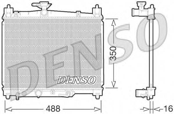 Радиатор, охлаждение двигателя DENSO DRM50066