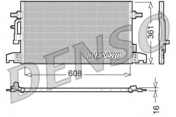 DENSO DCN02016 Конденсатор, кондиционер