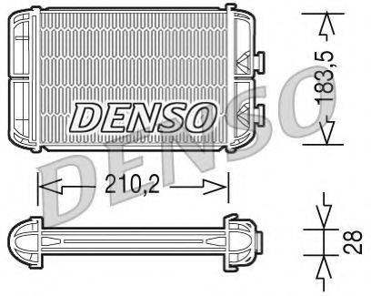 Теплообменник, отопление салона DENSO DRR20004