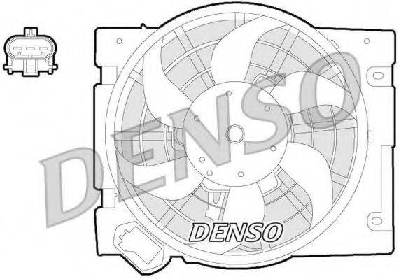 Вентилятор, охлаждение двигателя DENSO DER20013