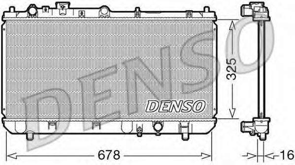 Радиатор, охлаждение двигателя DENSO DRM44032