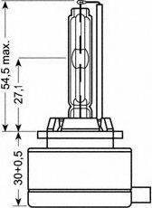 Лампа накаливания, фара дальнего света; Лампа накаливания, основная фара; Лампа накаливания, основная фара; Лампа накаливания, фара дальнего света OSRAM 66154