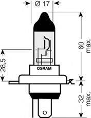 Лампа накаливания, фара дальнего света; Лампа накаливания, основная фара; Лампа накаливания, противотуманная фара; Лампа накаливания, основная фара; Лампа накаливания, фара дальнего света; Лампа накаливания, противотуманная фара OSRAM 64193CBL-HCB