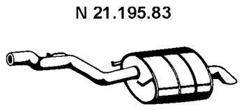 Глушитель выхлопных газов конечный EBERSPACHER 21.195.83