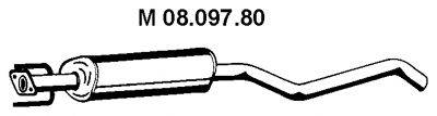 Средний глушитель выхлопных газов EBERSPACHER 08.097.80