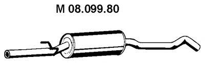 Средний глушитель выхлопных газов EBERSPACHER 08.099.80
